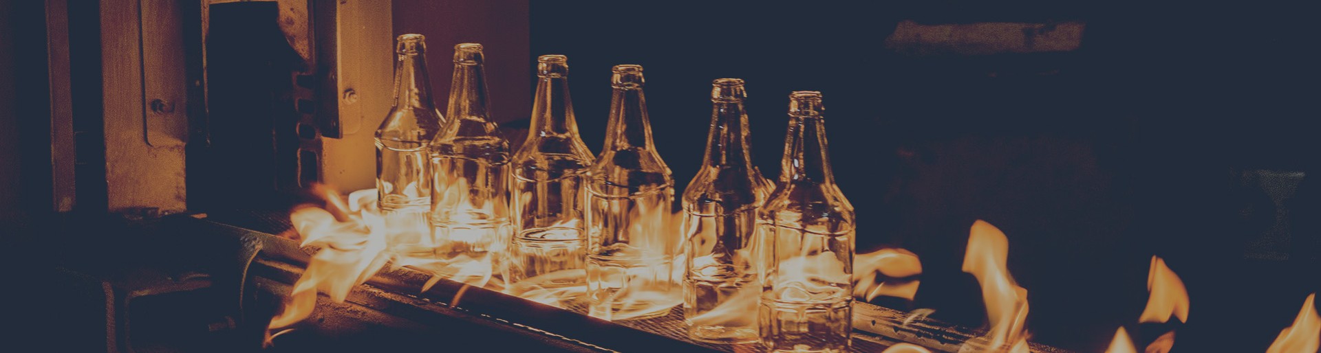 Production of glass bottles