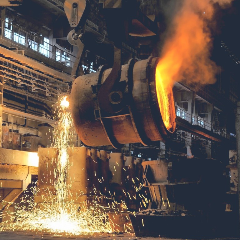 Metal works in the heavy industry